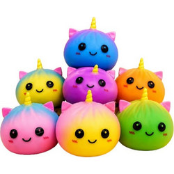 Taba World Rainbow Unicorn Squishy Dumpling Πολύχρωμο