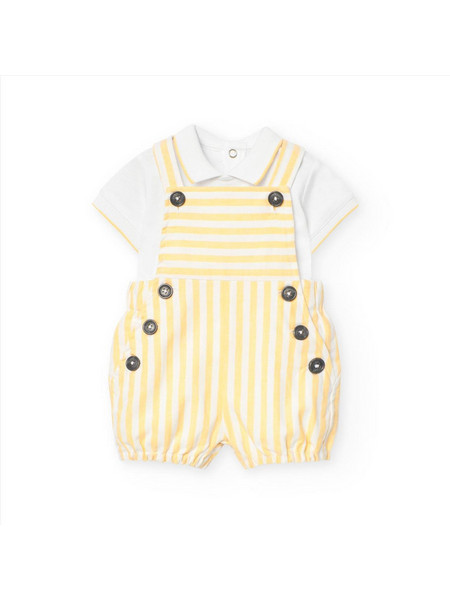 Boboli για Αγόρι Καλοκαιρινό Λευκό Κίτρινο 751115-9618
