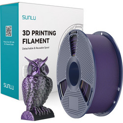 Sunlu PLA+ Silk 1.75mm Black Purple 1Kg