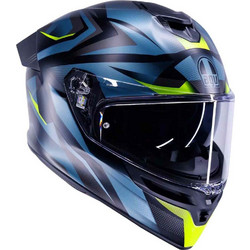 AGV K5 Munor Matt Black Yellow Fluo Κράνος Μηχανής Full Face 1500gr