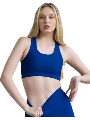 Lismina Αθλητικό Μπουστάκι με Μέτρια Στήριξη Royal Blue LSM-186