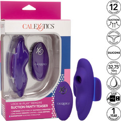 CalExotics Suction Panty Teaser Δονητής Εσωρούχου για Ζευγάρια με Τηλεχειριστήριο Μωβ