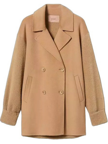 TWINSET Γυναικείο Ημίπαλτο Δερμάτινο Ταμπά 262TP2490-00310