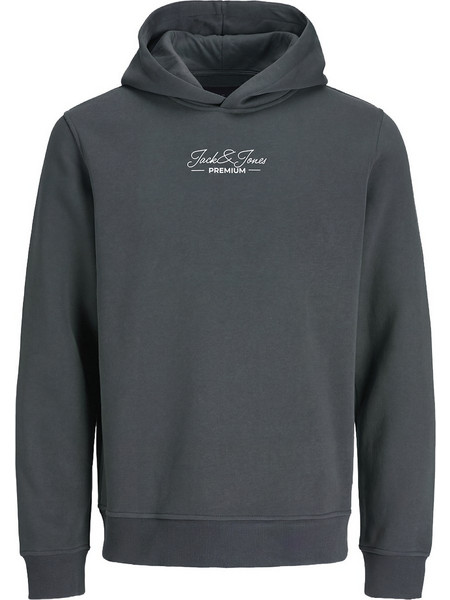 Jack & Jones Ανδρικό Φούτερ με Κουκούλα Ανθρακί 12312266