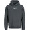 Jack & Jones Ανδρικό Φούτερ με Κουκούλα Ανθρακί 12312266