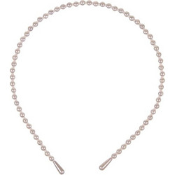 Chandelier Στέκα Μαλλιών Πέρλες Λευκή 24AD021914