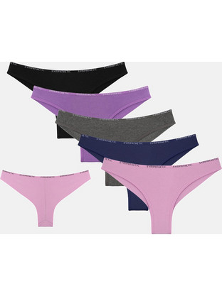 Donella Βαμβακερά Γυναικεία Brazil Πολύχρωμα 5Pack 4071PD14