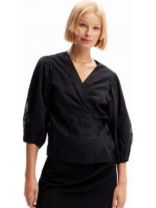Desigual Γυναικείο Χειμερινό Top Μαύρο 23WWBW33-2000