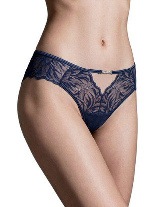 Milena By Paris Γυναικείο Sexy Brazil με Δαντέλα Navy Μπλε 8556