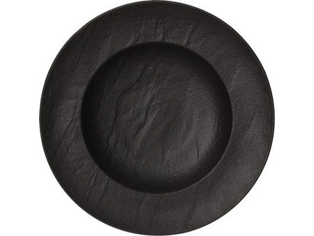 Tognana Πιάτα Βαθιά Πορσελάνης Vulcania Mαύρα 29cm 6τμχ VU023290779