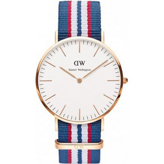Daniel Wellington Classic Belfast Ανδρικό Ρολόι με Πολύχρωμο Υφασμάτινο Λουράκι 0113DW