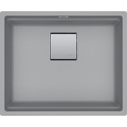 Franke Kubus 2 KNG 110-52 Υποκαθήμενος Νεροχύτης Γρανίτη Stone Grey 56x46cm