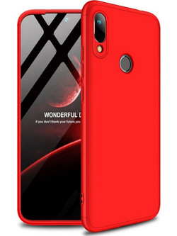 GKK Θήκη Hybrid Full Body 360 Huawei Y6 2019 - Red (51202)