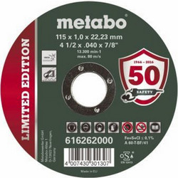 METABO ΣΕΤ 10 ΤΜΧ ΔΙΣΚΟΙ ΚΟΠΗΣ INOX O 125 x 1.00mm