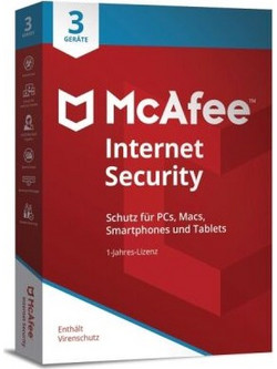 McAfee Internet Security για 3 Συσκευές και 1 Έτος Χρήσης (Ηλεκτρονική Άδεια)