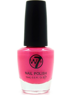 W7 Fluorescent Pink Gloss Βερνίκι Νυχιών 15ml