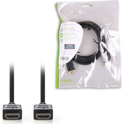 Nedis Καλώδιο HDMI 1.4 HDMI Male to HDMI Male 2m Black CVGP34000BK20