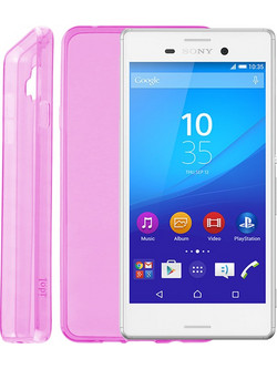IDOL 1991 ULTRA THIN TPU ΘΗΚΗ SONY M4 AQUA 0.3mm ΔΙΑΦΑΝΗ ΡΟΖ