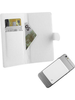 VOLTE-TEL LEATHER LINE BOOK 3M ΘΗΚΗ UNIVERSAL 4.5in-5.1in MAGNET WHITE