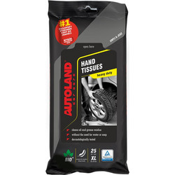 Μαντηλάκια καθαρισμού χεριών Autoland Hand Tissues XL (22x24cm) 25τμχ
