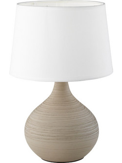 Trio Lighting R50371025Πορτατίφ E14 Λευκό Μπεζ Φ20xΥ29cm