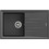 Teka Stone 50 B-TG 1B 1C Ένθετος Νεροχύτης Γρανίτη Αντιστρεφόμενος Darkgrey 86x50cm