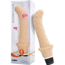 Seven Creations Silicone Classic Curved Ρεαλιστικός Δονητής 23cm Flesh