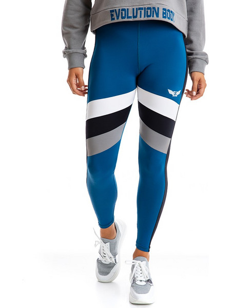 Evolution Body Evo-Fit Γυναικείο Κολάν Μακρύ Ψηλόμεσο Μπλε 2309