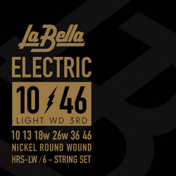 La Bella HRS Light 3rd Σετ 6 Χορδές Ηλεκτρικής Κιθάρας Nickel Plated Steel 10-46" Normal Tension