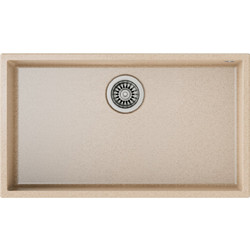 Teka Square 72.40 TG Υποκαθήμενος Νεροχύτης Γρανίτη Avena Beige 76x44cm