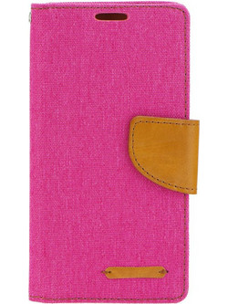 Bookstyle Canvas Case Pink for Apple iPhone 11 Pro