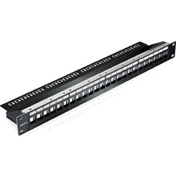 deleyCON Patch Panel Keystone Rack 1U 12 Θυρών