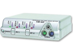 Gembird Switch CAS-241 Automatic CPU With Audio