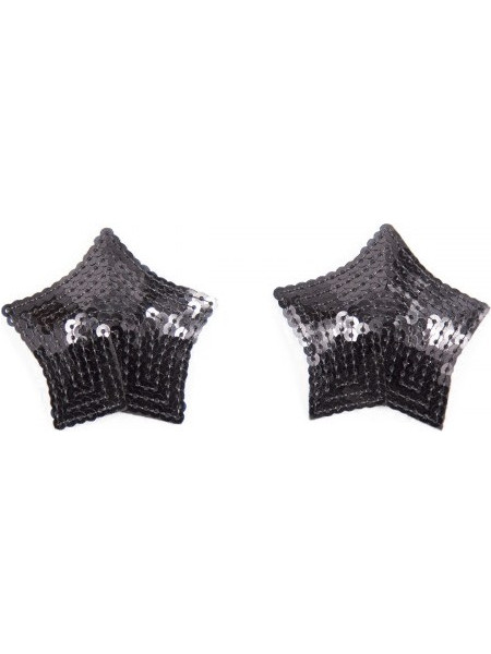 Black Sparkling Star Nipple Covers