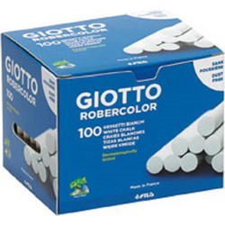 Κιμωλίες λευκές πλαστικές Giotto 100 τεμ