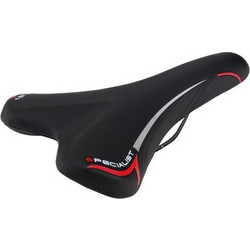 Lampa Σέλα ποδηλάτου (270x150mm /450gr ) μαύρη/κόκκινη Dynamic MTB/Racing S-8 Selle/Saddles Specialist