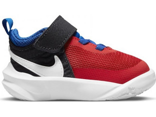 Nike Team Hustle D 10 Παιδικά Αθλητικά Παπούτσια για Μπάσκετ Κόκκινα CW6737-005