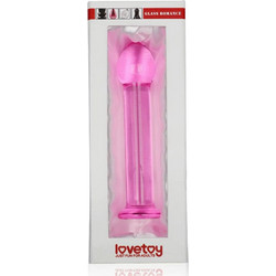 Lovetoy Romance Γυάλινο Dildo 14.5cm Ροζ