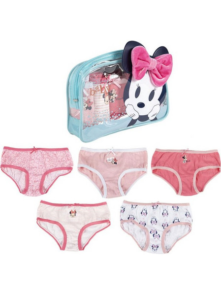 Παιδικό Σετ 5 Εσώρουχα Σλιπ Minnie Mouse Σε Νεσσεσερ