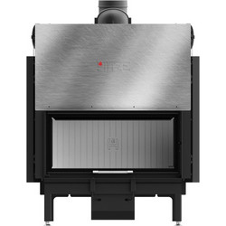 Hitze Ardente Ενεργειακό Τζάκι Αερόθερμο Ξύλου Ίσιο 17kW με Συρόμενη Πόρτα