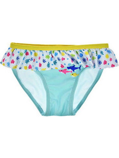 Stamion Baby Shark Flowers Βρεφικό Μαγιό για Κορίτσι Γαλάζιο BS94001