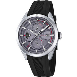 Festina Ανδρικό Ρολόι Χρονογράφος με Μαύρο Καουτσούκ Λουράκι F16829/3