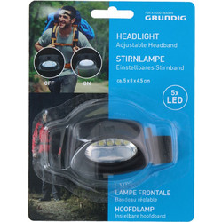 Grundig 04584 Φακός Κεφαλής Εργασίας Μπαταρίας Led