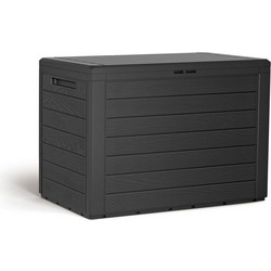 Prosperplast MBWL190-S433 - Μπαούλο Αποθήκευσης Woodebox Ανθρακί 190lt