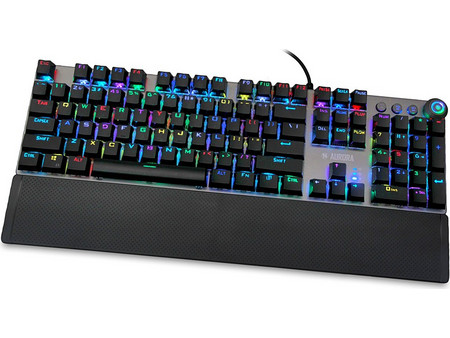 iBox Aurora K-4 Μηχανικό Gaming Πληκτρολόγιο με Custom Red Διακόπτες RGB Black