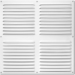 Σχάρα Εξαερισμού Αλουμινίου 300x300mm Λευκή Inofix 1257-2