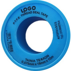 Τεφλόν στεγανοποίησης υδραυλικών 19mm x 10m LOGO