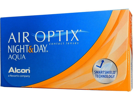 Alcon & Ciba Air Optix Aqua Night & Day Μηνιαίοι Φακοί Επαφής Σιλικόνης Υδρογέλης 6τμχ