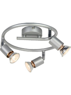 Σποτ Τρίφωτο Aca Trinity MC634SL3G Silver
