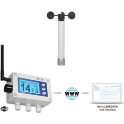Navis W410XW WiFi Ασύρματο Ανεμόμετρο με Συναγερμό & Αισθητήρα WS 011-1A